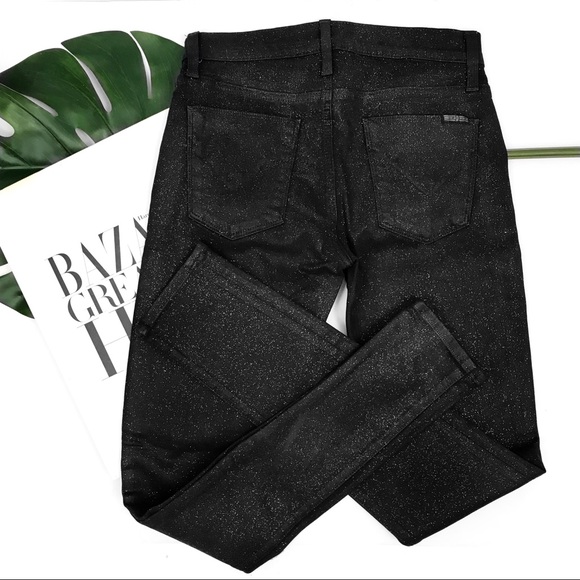 Hudson glitter skinny jeans in black - Picture 4 of 5